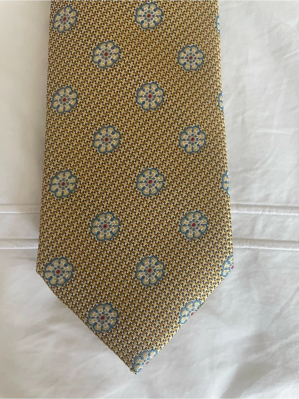 Robert Talbott Yellow Flower Tie